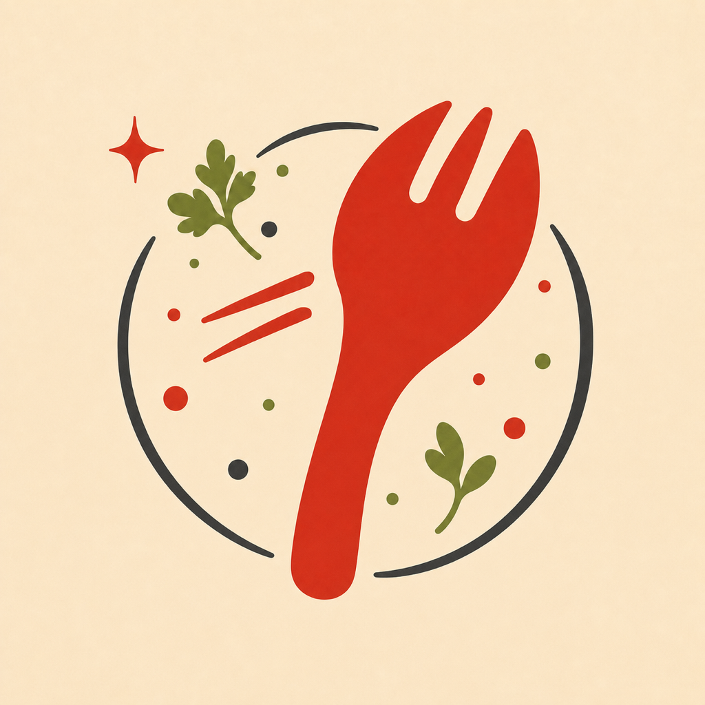 Sporkd red fork app icon